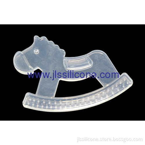 Food Contact Silicone Baby Teether In Horse Shape